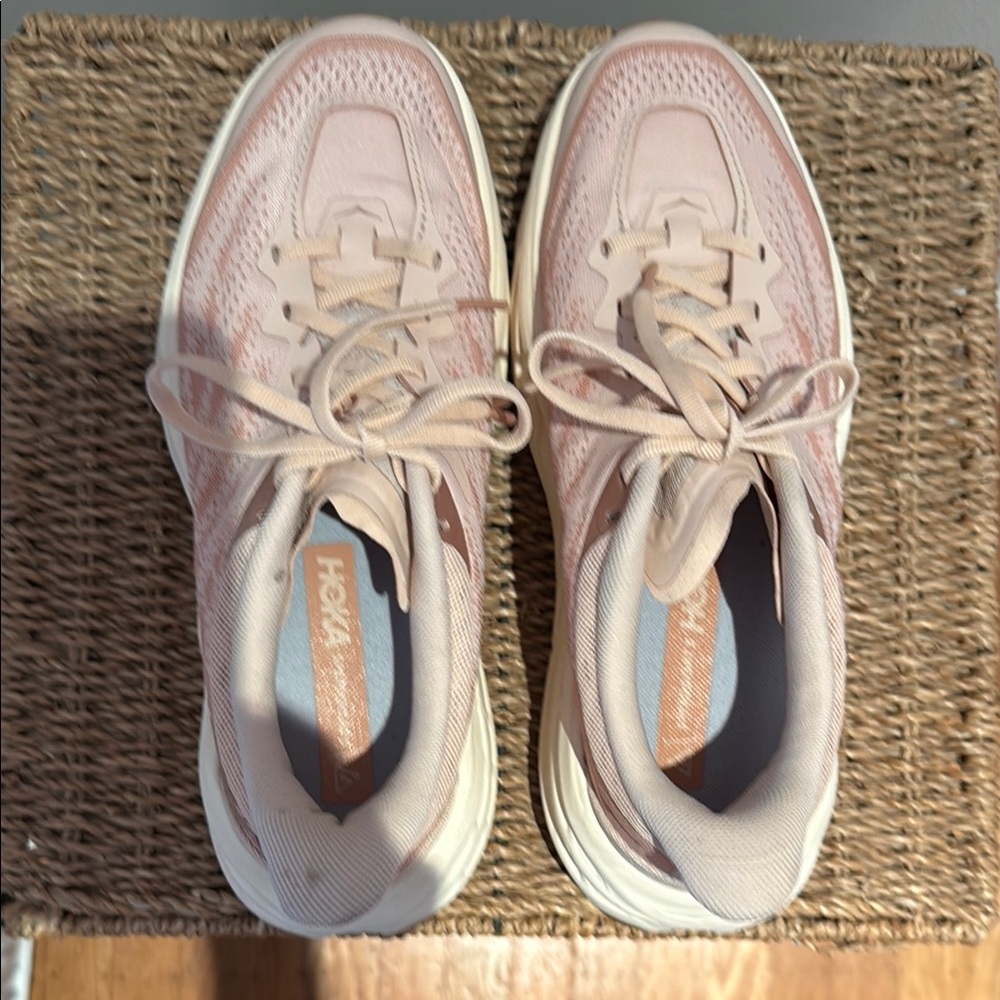 Hoka Speedgoat 5 Sandstone Trail Running Shoes.